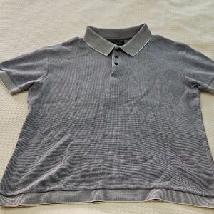 Zara Men's Charcoal Polo Shirt